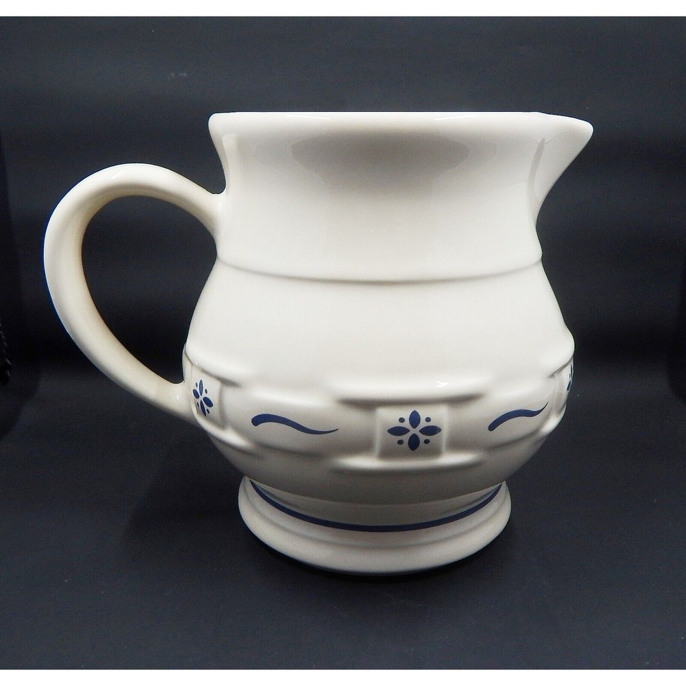 Longaberger Woven Traditions Classic Blue Juice 32 Oz Pitcher